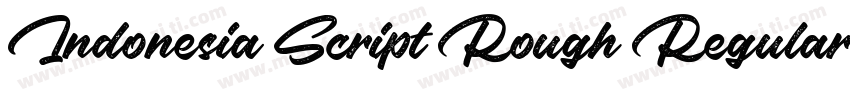 Indonesia Script Rough Regular字体转换